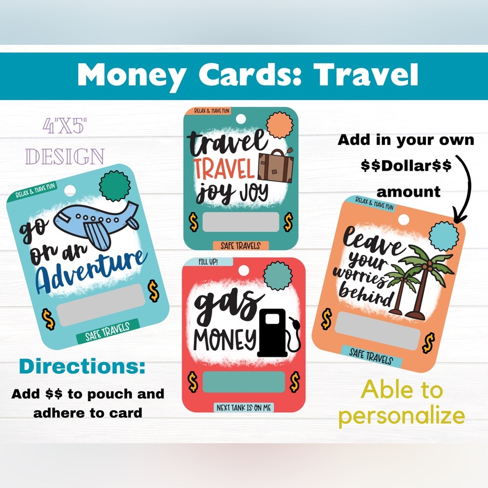 3 for $12 ALL OCCASIONS Money Cards (Self-Adhesive) ALL OCCASIONS